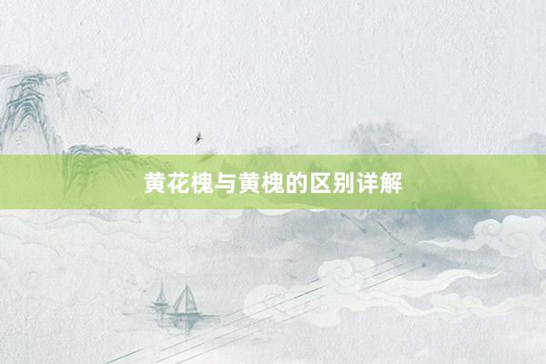 黄花槐与黄槐的区别详解
